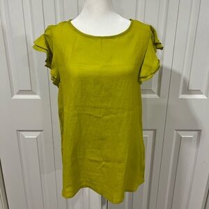 Chartreuse Cozy Co blouse